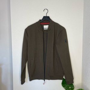 No Excess Olive Lightweight Zip-up Jacket